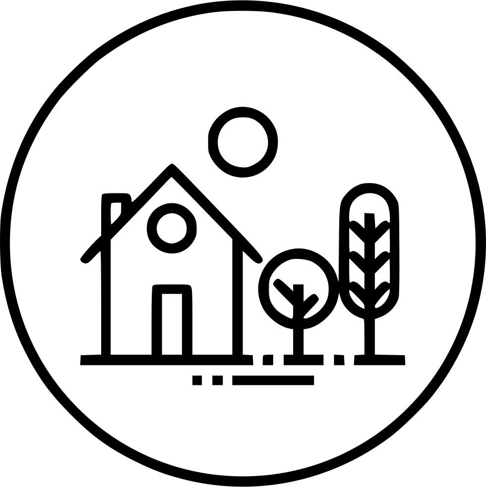 980x982 House Home Building Place Estate Tree Garden Png Icon Free