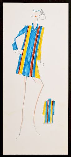 228x500 Karl Lagerfeld Fashion Drawing