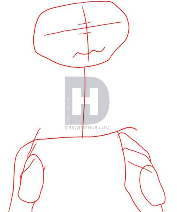 600x720 How To Draw Et The Extra Terrestrial, Step