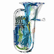 180x180 brass euphonium mixed media