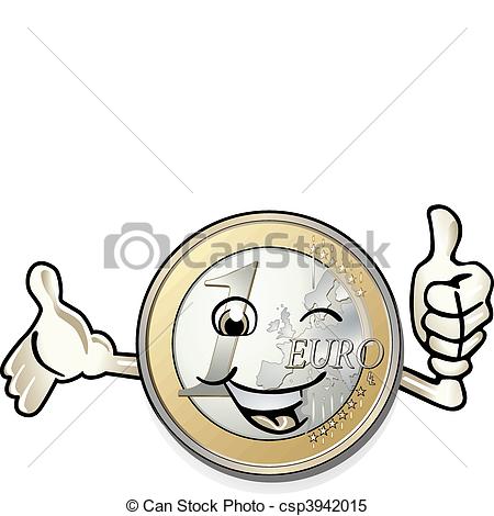 450x470 Euro Money Jubilation Clipart Vector