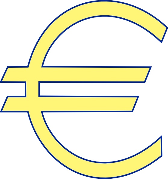 558x595 Monetary Euro Symbol Clip Art Free Vector In Open Office Drawing