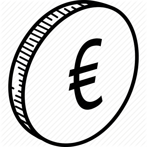 512x512 Collection Of Free Coin Drawing Euro Download On Ui Ex