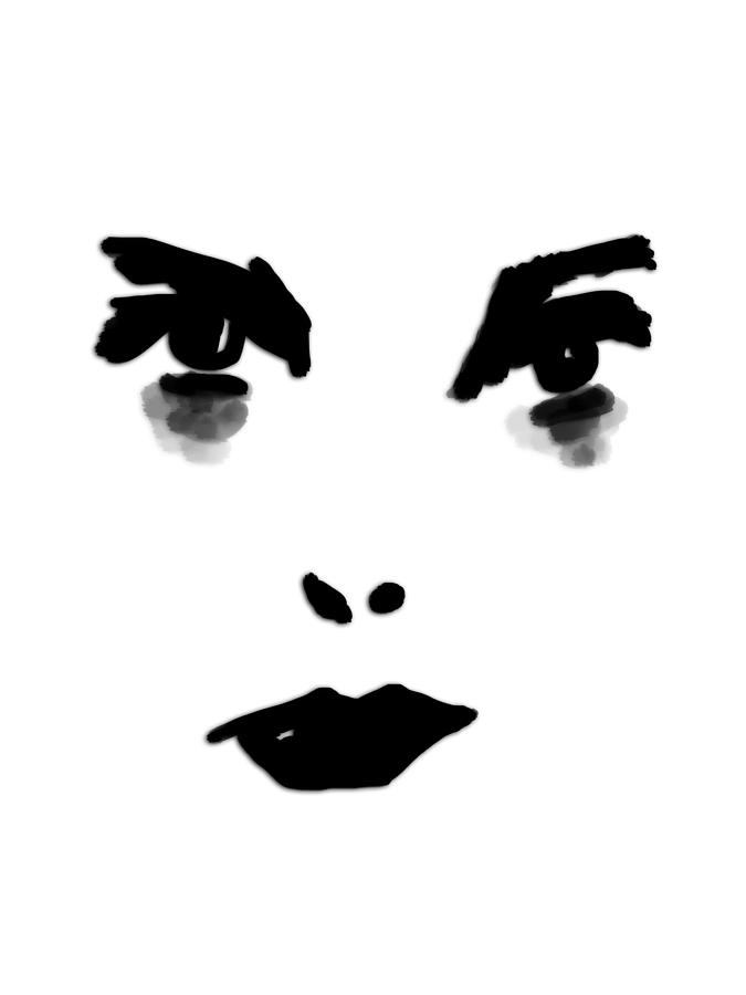 675x900 Evening Face Drawing