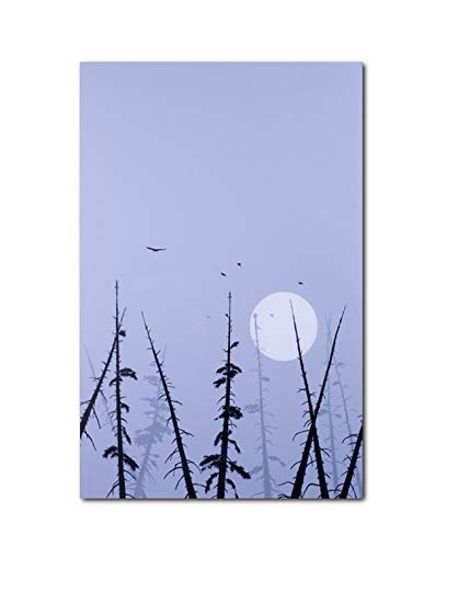 418x550 Solitude Forest Zen Ink Drawing Fine Art Print