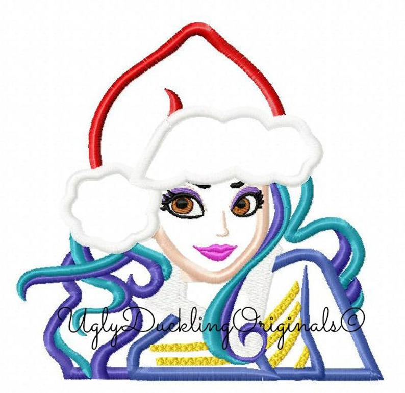 794x770 Descendants Evie Christmas Applique Design Original Artwork