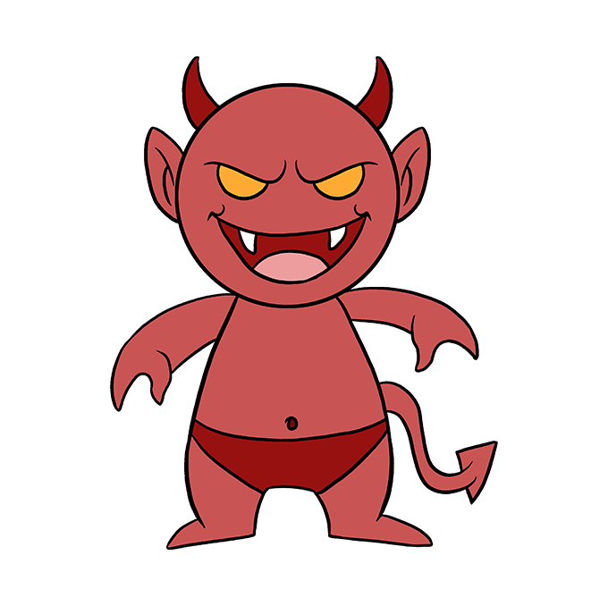 680x678 How To Draw A Demon