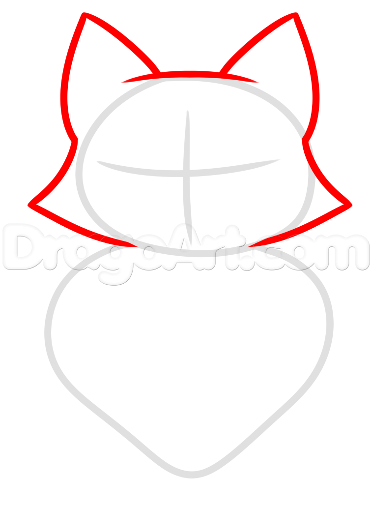 757x1033 How To Draw Evil And Good Cat, Step