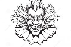 Evil Clown Drawings Free Download On Clipartmag