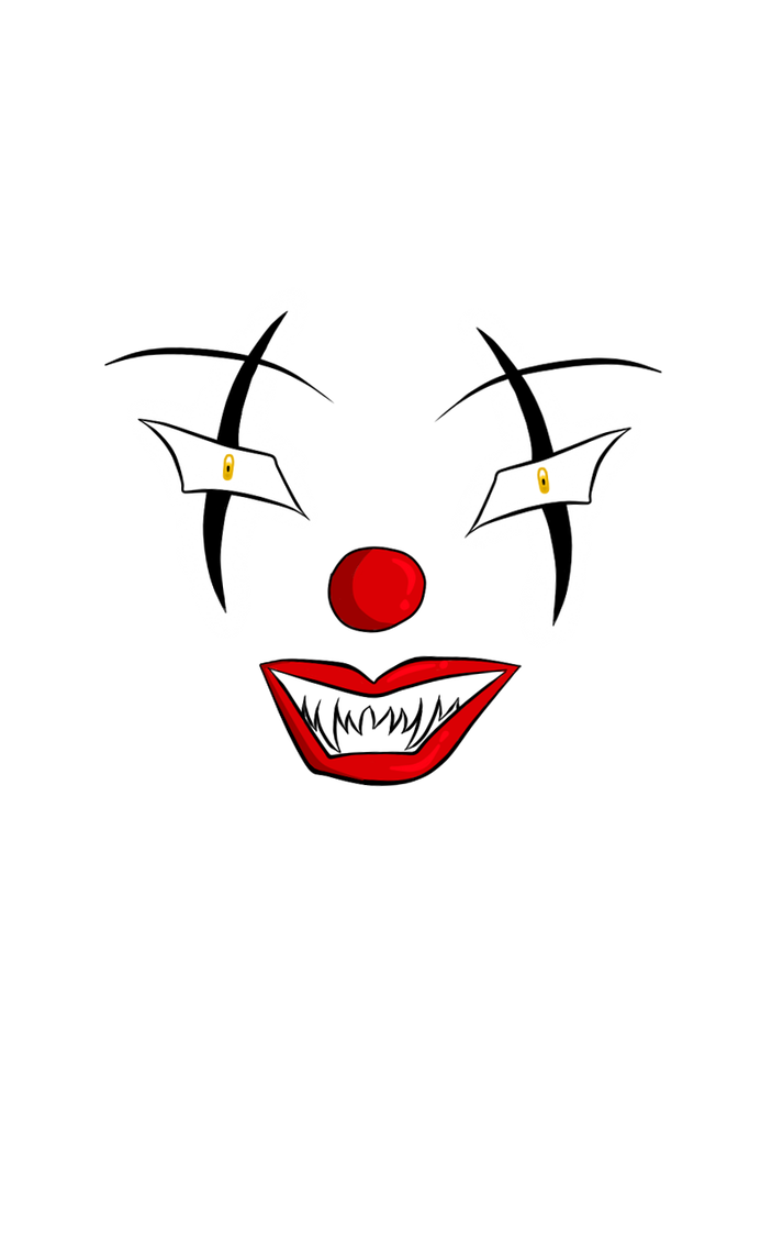 703x1137 Evil Clown Face