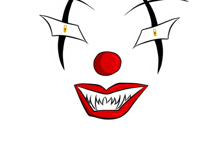 450x300 Violence Drawing Evil Clown Frames Illustrations Hd Images