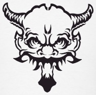 190x188 Demon Devil Red Halloween Bad Evil Men's T Shirt Spreadshirt