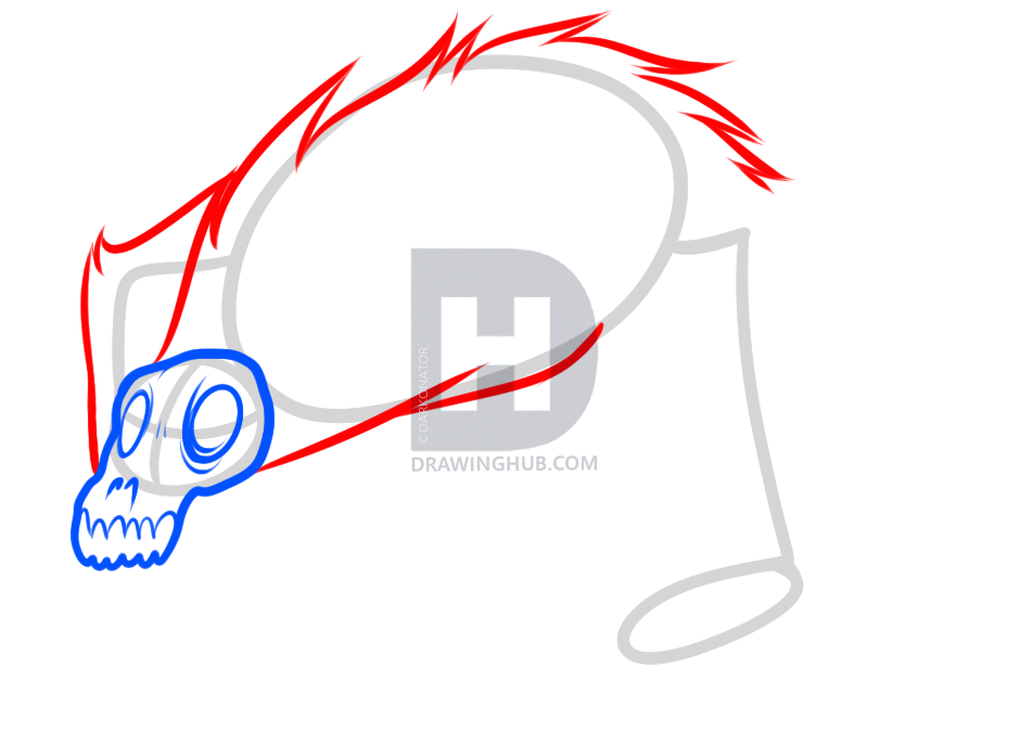 940x688 How To Draw An Evil Demon Monkey From Temple Run, Step