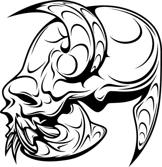 541x556 Skull Demon Or Evil Horror Vector Illustration Amee House