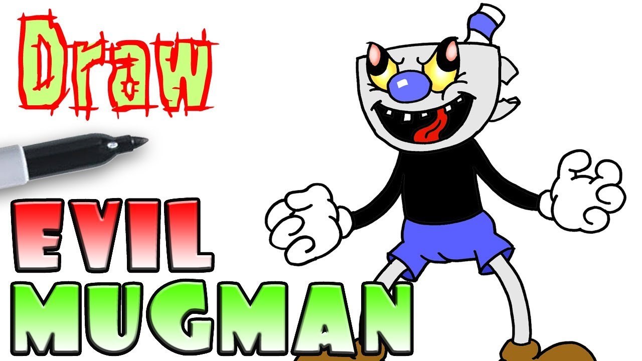 1280x720 How To Draw Evil Mugman Cuphead