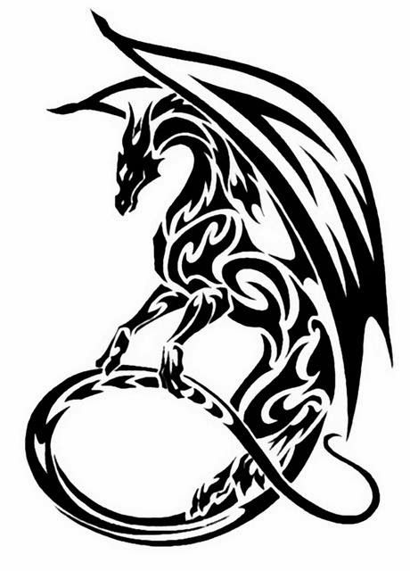 460x640 Dragon Tattoo Stencils Dragons And Mid Evil Dragon Tattoo