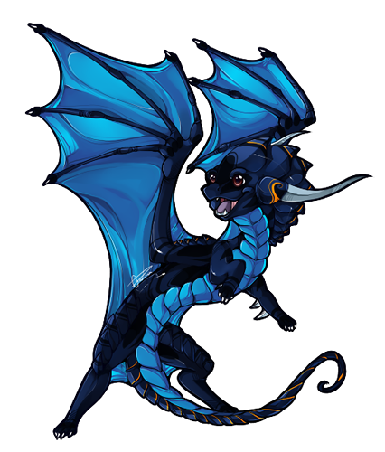 426x500 A Happy Evil Chibi Dragon