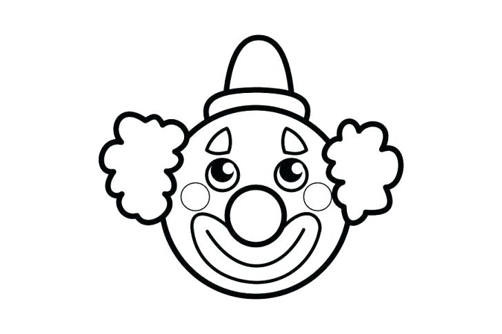 728x485 Coloring Pages Draw A Clown