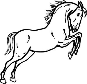 300x291 Collection Of Free Horses Drawing Line Download On Ui Ex
