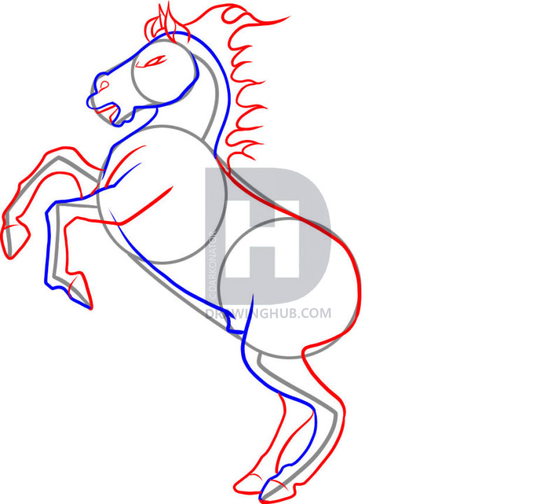 778x720 How To Draw The Headless Horseman, Step