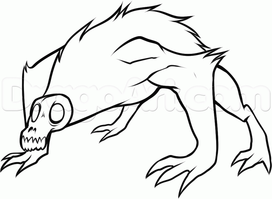 940x688 Step How To Draw An Evil Demon Monkey From Temple Run