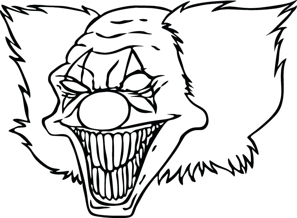 Evil Joker Drawing