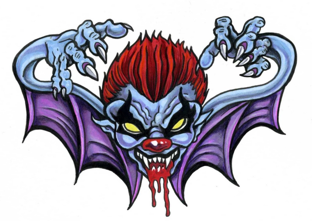 1024x727 Evil Jester Tattoo Designs