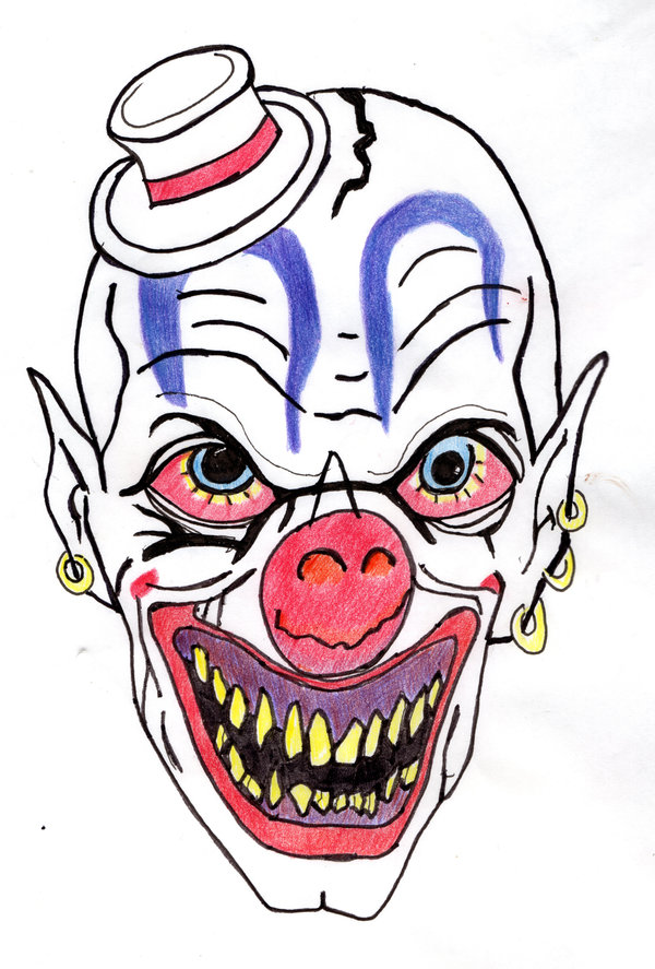 600x887 Huge Collection Of 'scary Clown Clipart' Download More Than