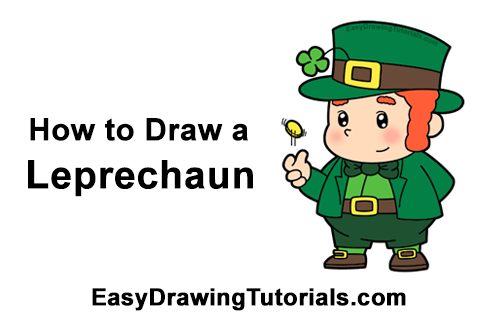 500x315 How To Draw A Leprechaun Video Step