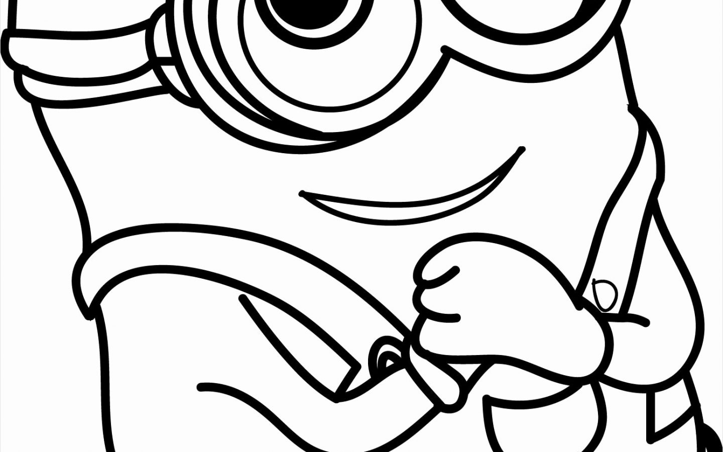 1440x900 Awesome Miniong Pages Printable Free Evil Colouring Sheets Bob