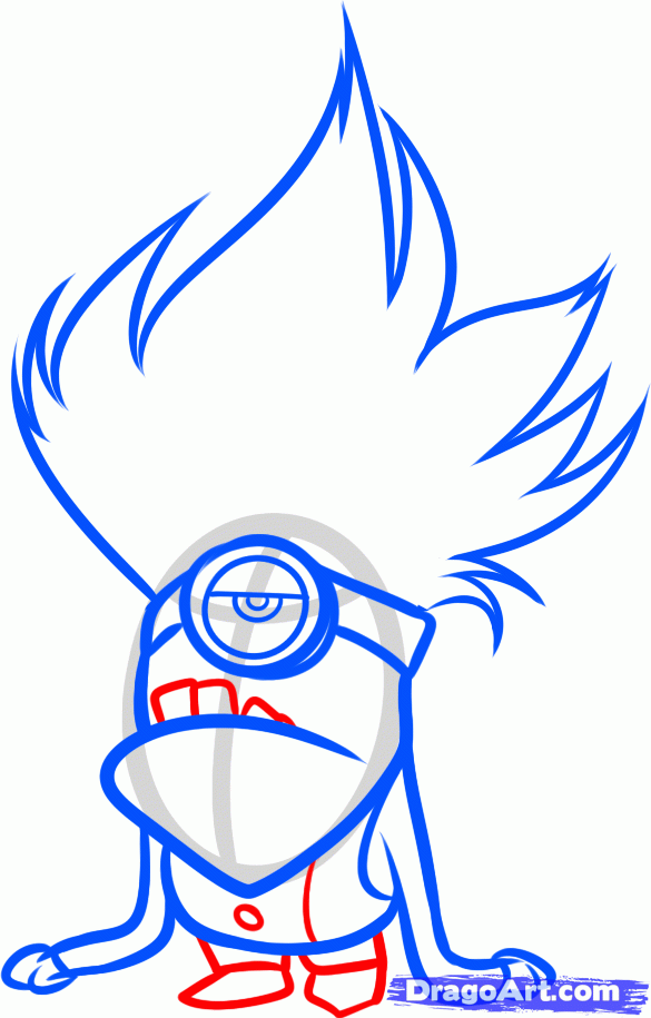 585x915 How To Draw An Evil Minion, Despicable Me Step Raghul