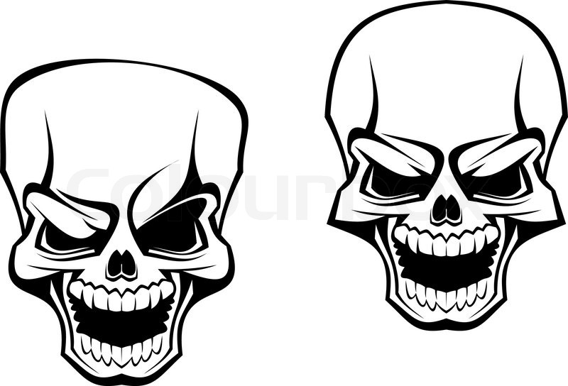 800x544 Danger Skull As A Warning Or Evil Stock Vector Colourbox
