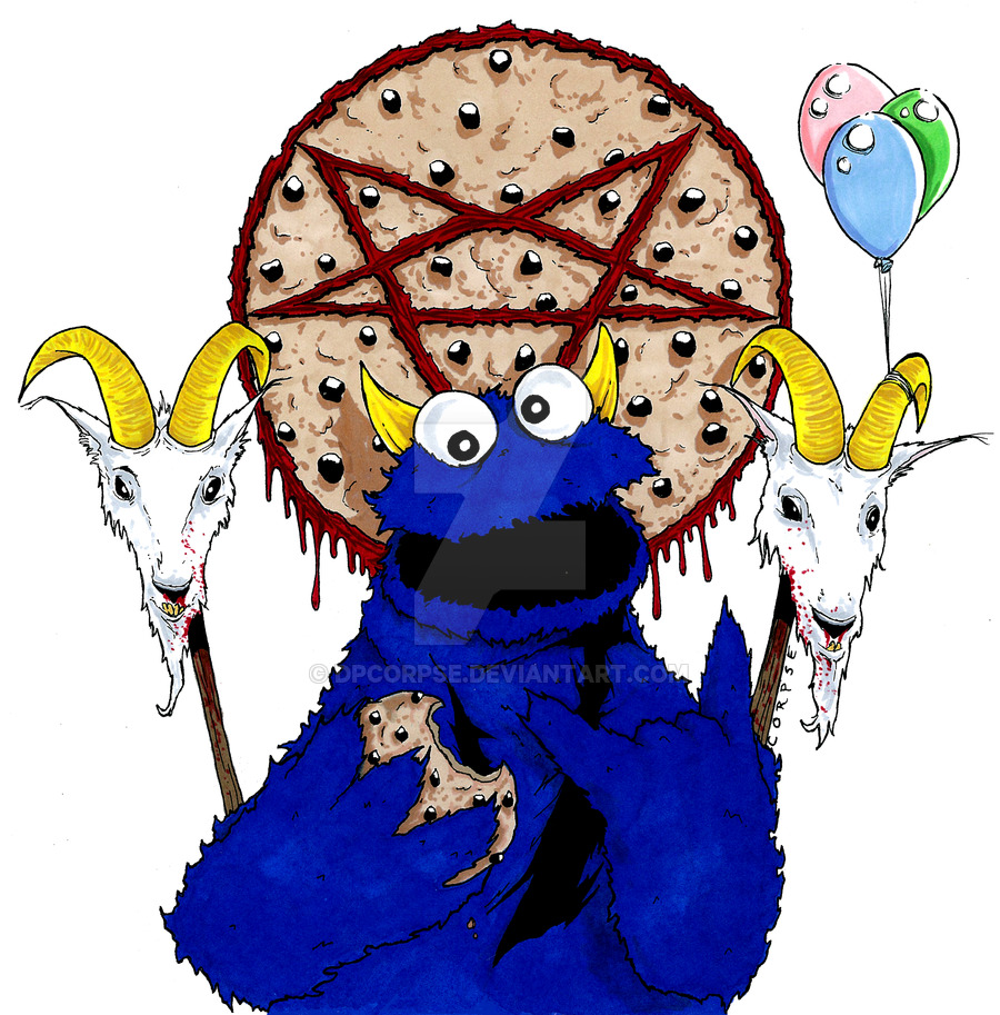 900x913 Evil Cookie Monster