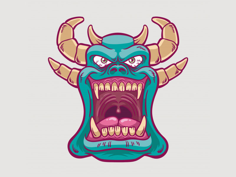800x600 Green Demon Monster