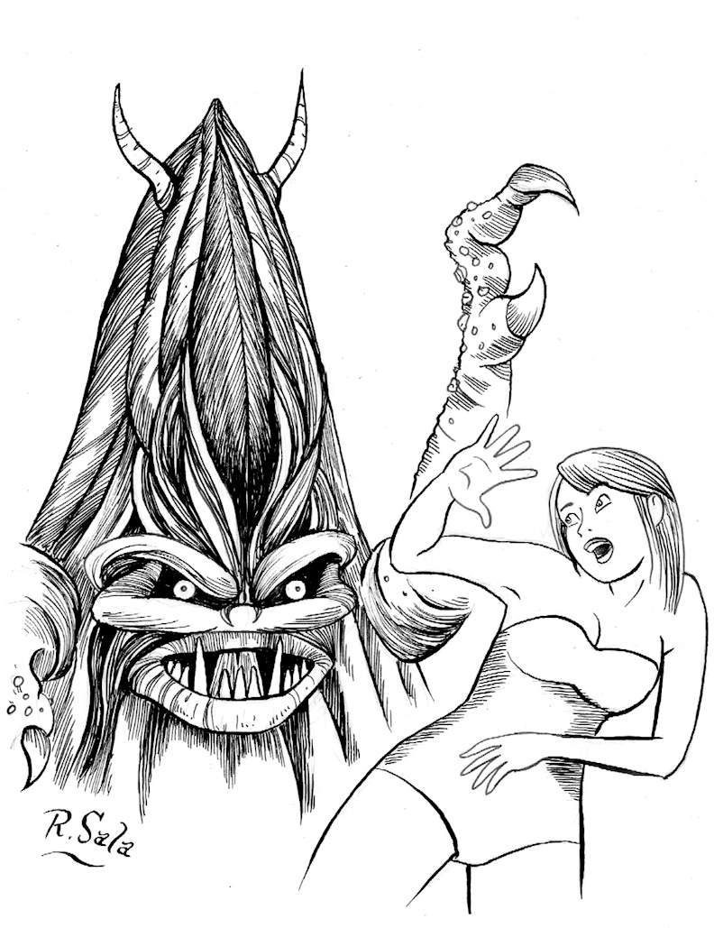 792x1029 Here Lies Richard Sala New Original Monster Drawings At My Store