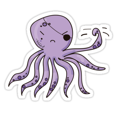 375x360 Evil Octopus Drawing