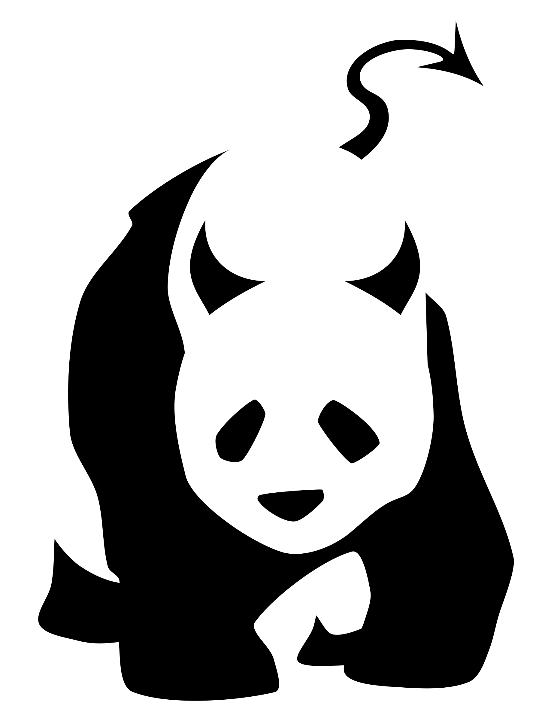 1775x2400 Collection Of Free Panda Vector Evil Download On Ui Ex