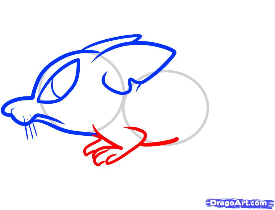 935x715 How To Draw A Rat For Kids, Step