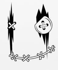 190x228 evil voodoo doll cross stitch scarry face mouse pad spreadshirt