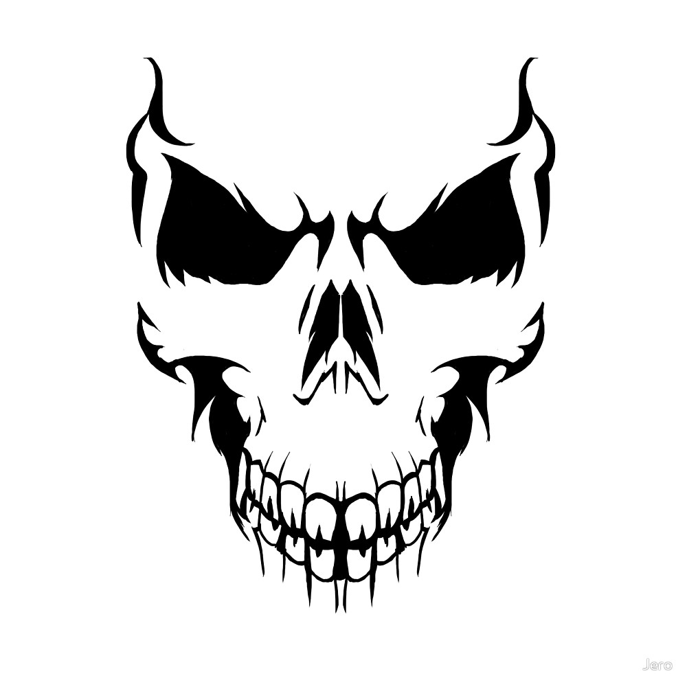 Evil Skull Drawing | Free download on ClipArtMag