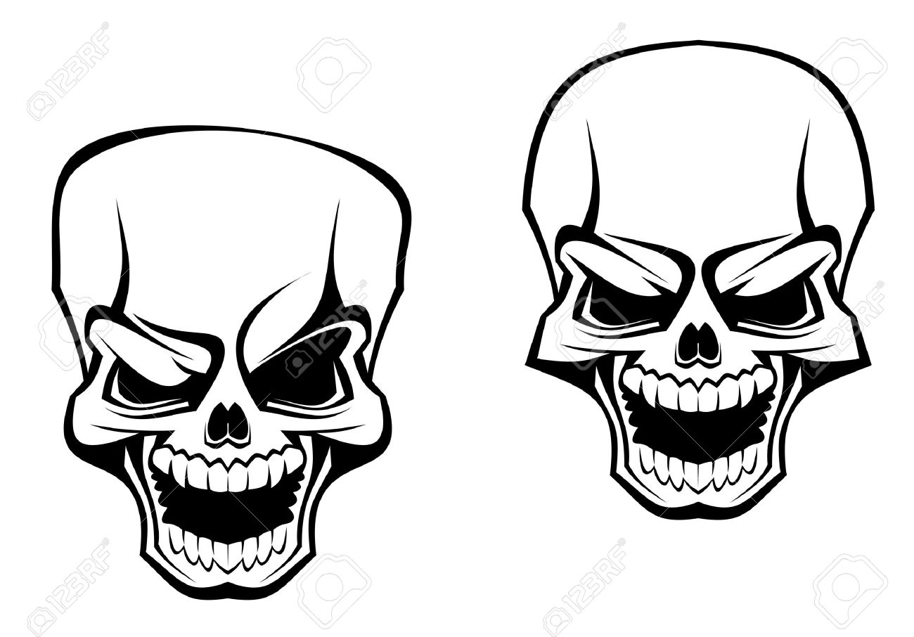 1300x906 Evil Skull Clipart