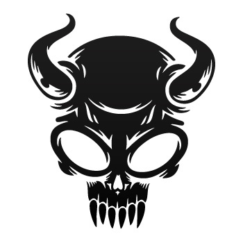 350x350 stickers factory decal evil skull stickers