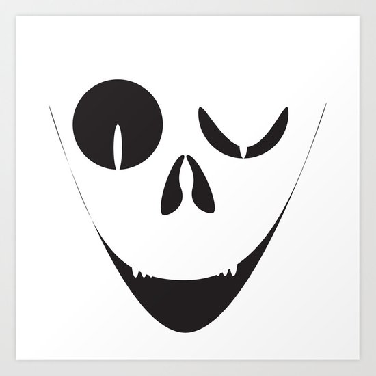 550x550 Evil Smile Art Print