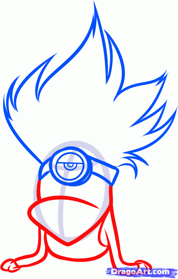 585x915 How To Draw An Evil Minion, Despicable Me Step