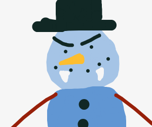 300x250 Snowman Vampire