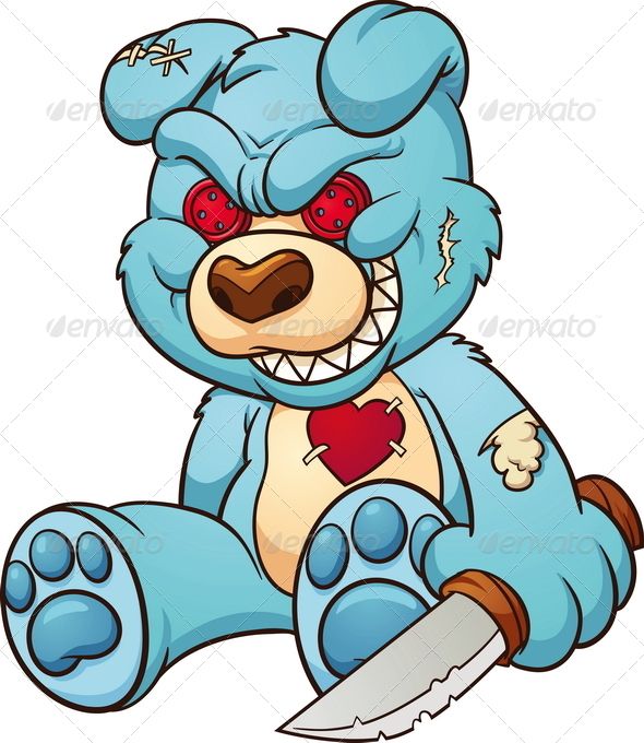 Evil Teddy Bear Drawing | Free download on ClipArtMag