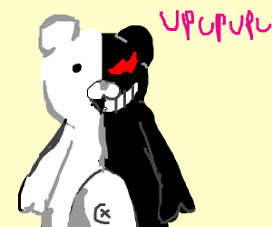 300x250 Half Good Half Evil Teddy Bear