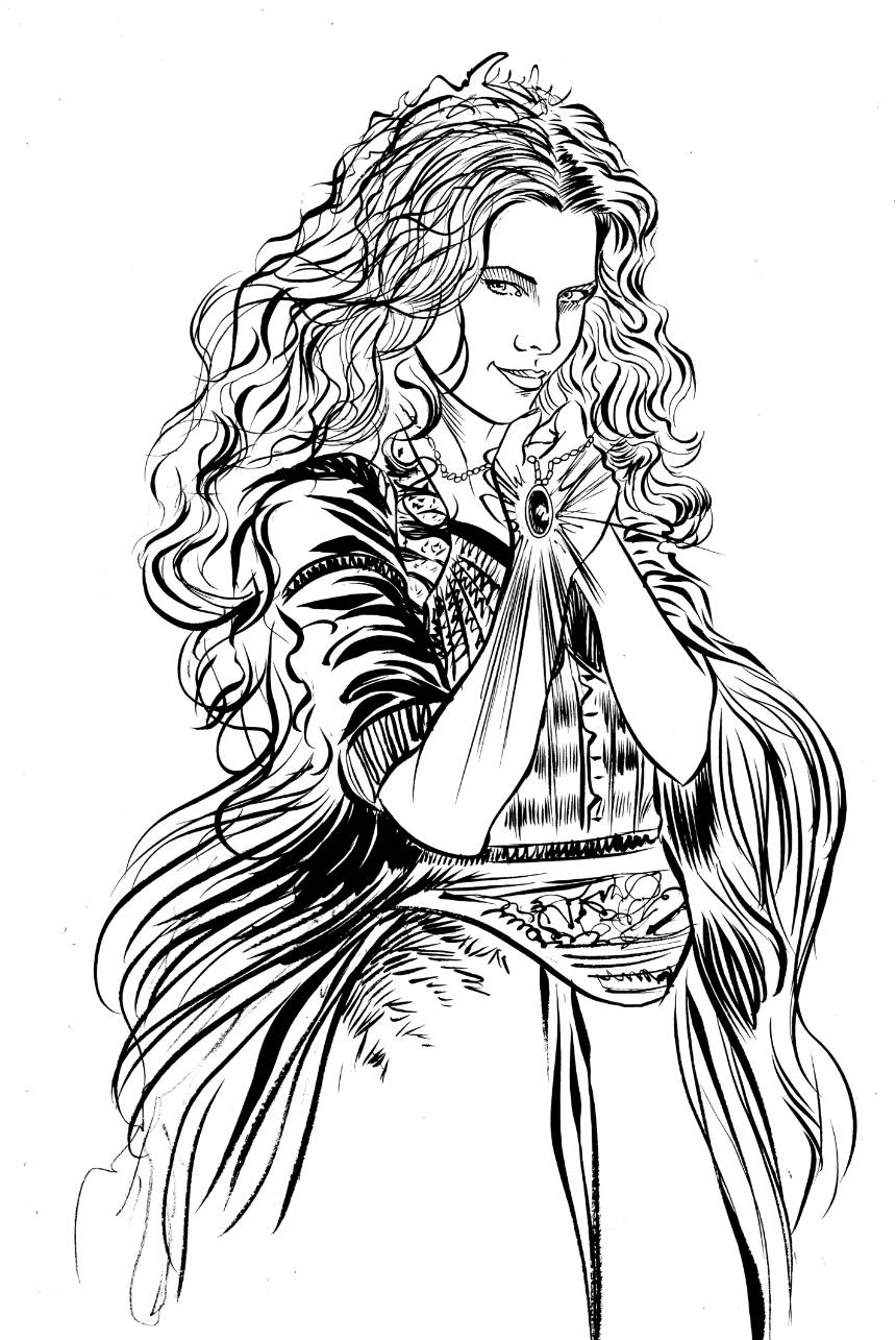 860x1285 Michelle Pfeiffer As Evil Witch From Stardust Original Pen And Etsy