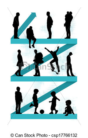 300x470 Man Aging Evolution Men Of Different Age From Baby To Senior