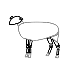 250x250 Drawing A Cartoon Sheep